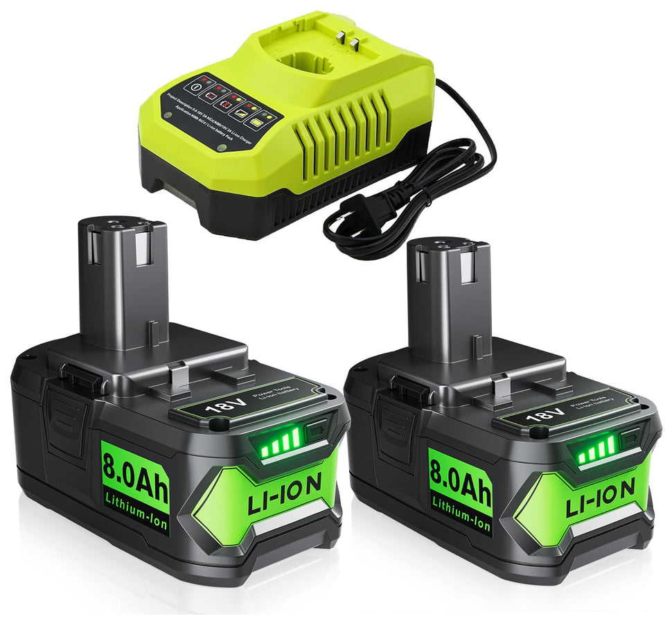 Bonadget 18V battery for Ryobi P102 and P197 with extended runtime.