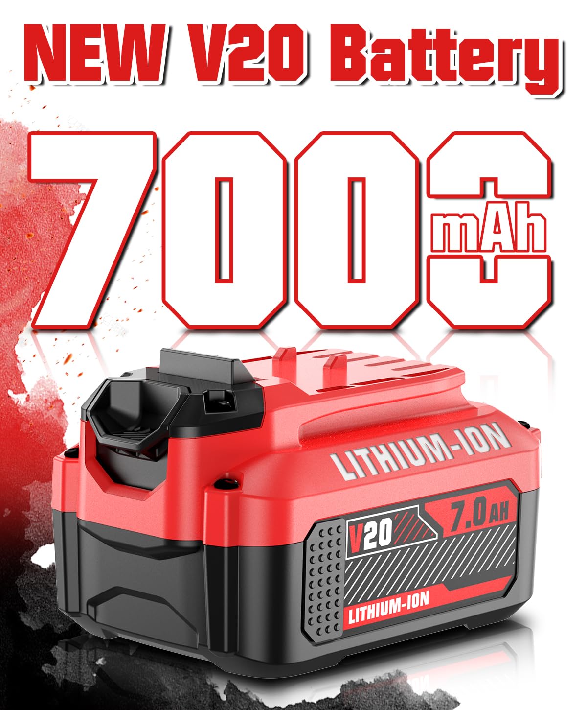 Bonadget 2-pack 7.0Ah batteries extend run time for Craftsman 20V.