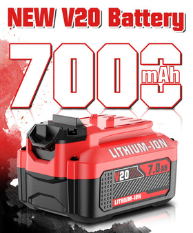Bonadget 2-pack 7.0Ah batteries extend run time for Craftsman 20V.
