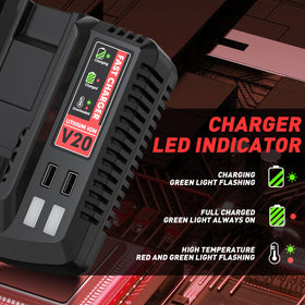 Bonadget battery fits Craftsman 20V tools like CMCB2011 and CMCB202 for easy swap
