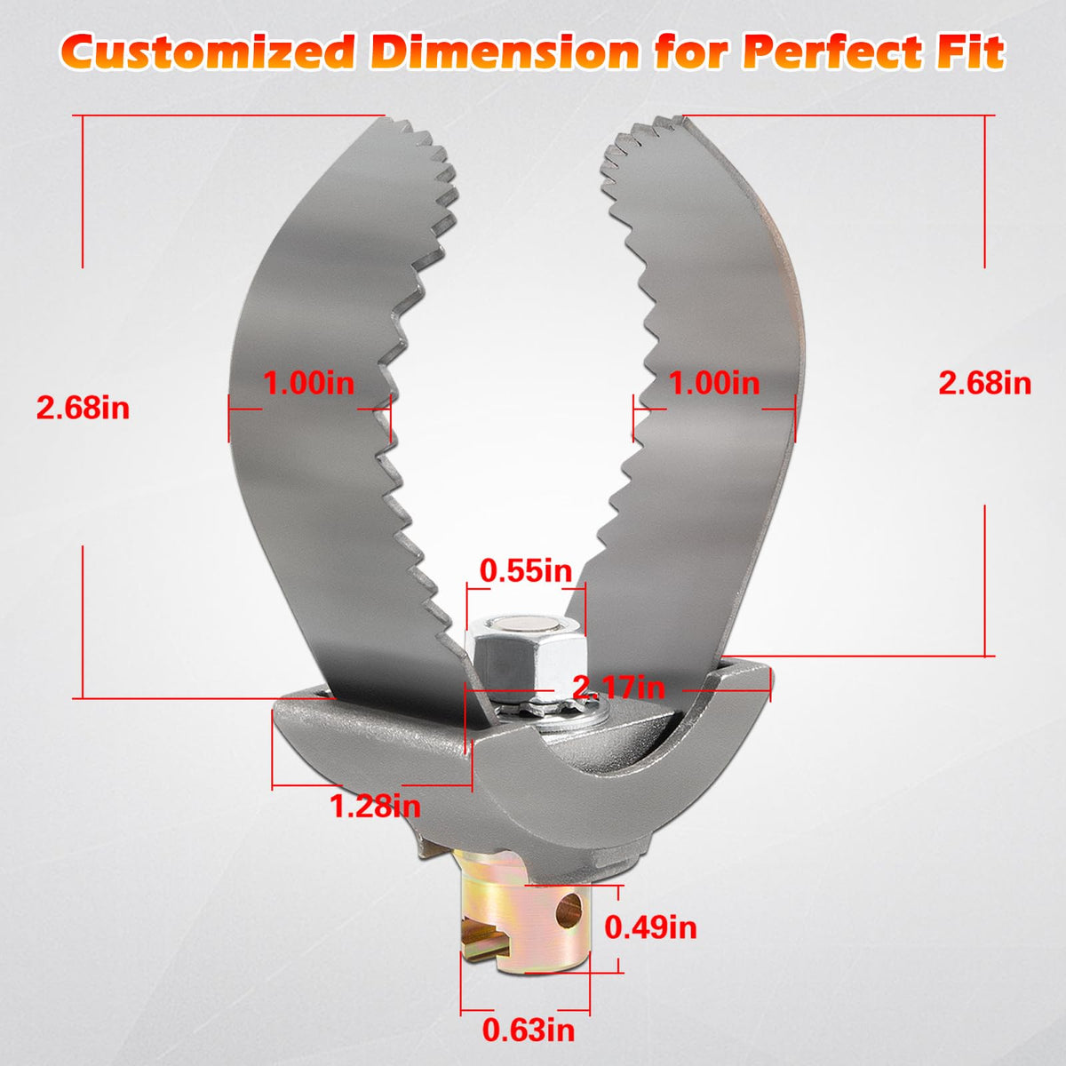 Bonbo C Cutter grip for debris grabbing and wall-to-wall cleaning.