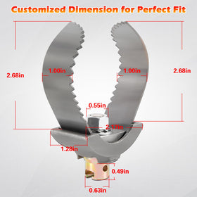 Bonbo C Cutter grip for debris grabbing and wall-to-wall cleaning.
