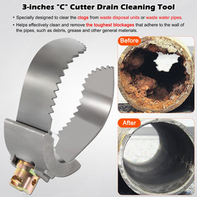 Bonbo 3in cutter quick-lock end design enables fast replacement during use.