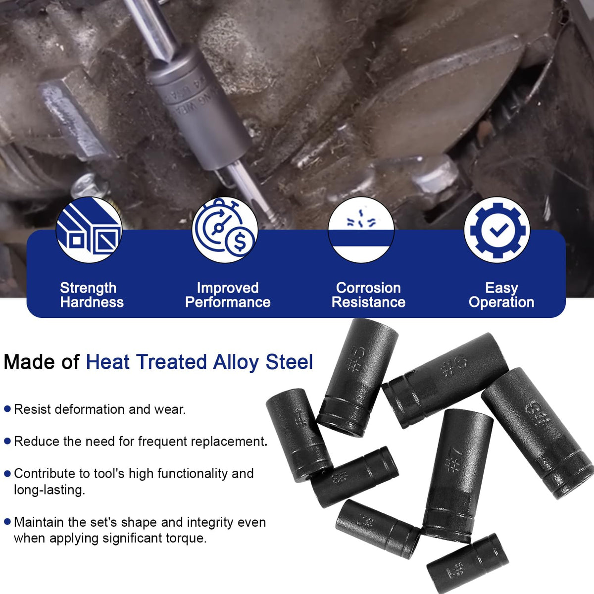 Bonbo 70500 easy installation and removal of threaded fasteners.