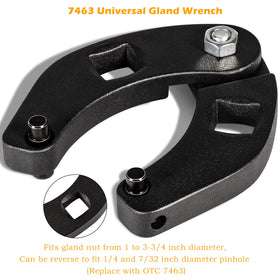 Bonbo gland nut wrench with reverse pinhole compatibility for precision