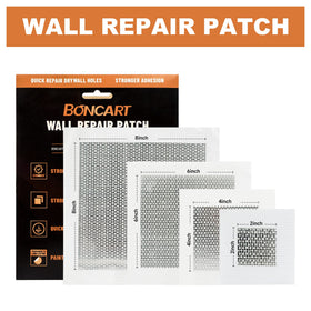 Boncart drywall patch 6-inch on larger hole for durable concealment