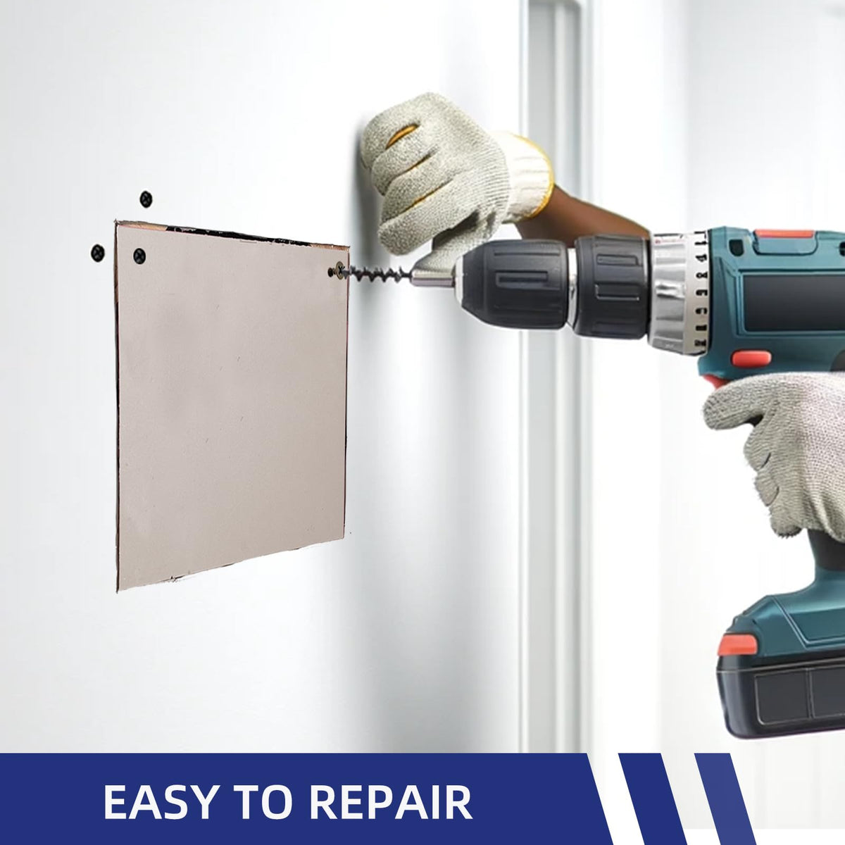 Boncart sanding tools simplify smoothing patched areas for a seamless finish.
