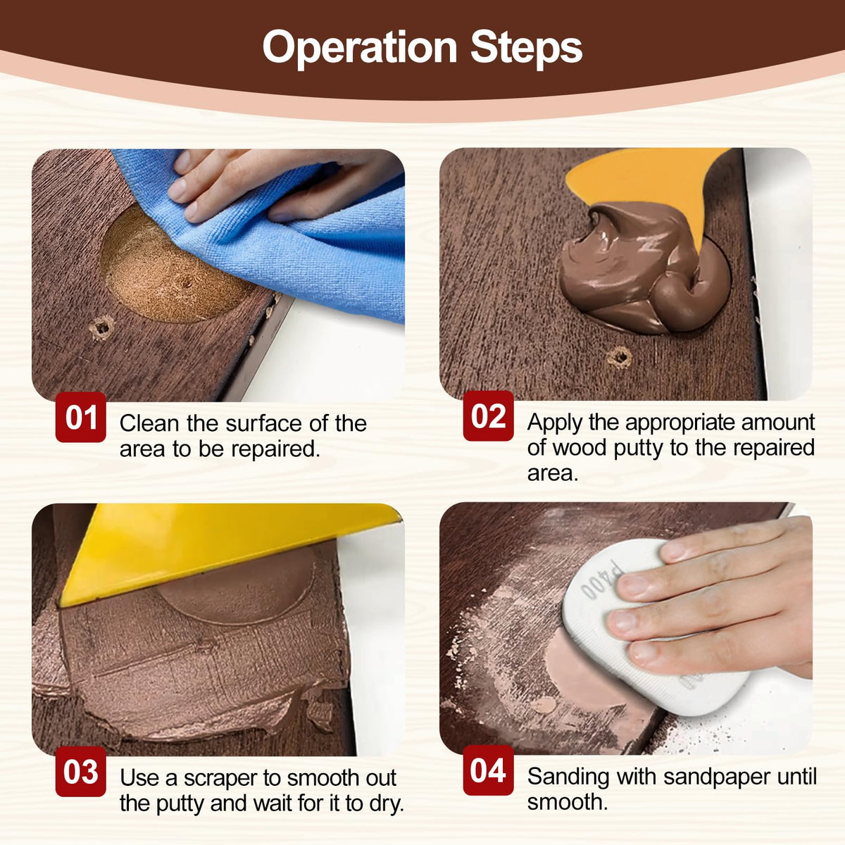 Boncart non-toxic wood filler materials ensuring safe, durable repairs