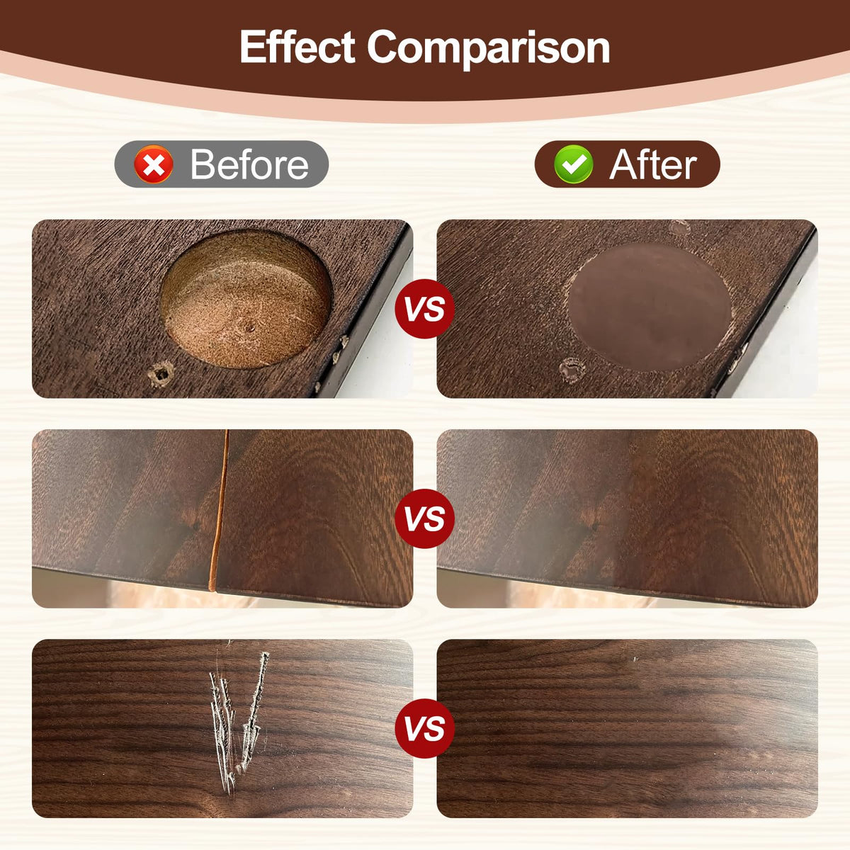 Boncart wood putty being sanded for a smooth, paint-ready finish