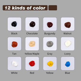 Boncart brushes and color mixing guide help achieve a natural finish.