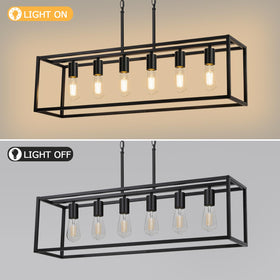 Boncoo hollowed-out linear design provides broad illumination and style.
