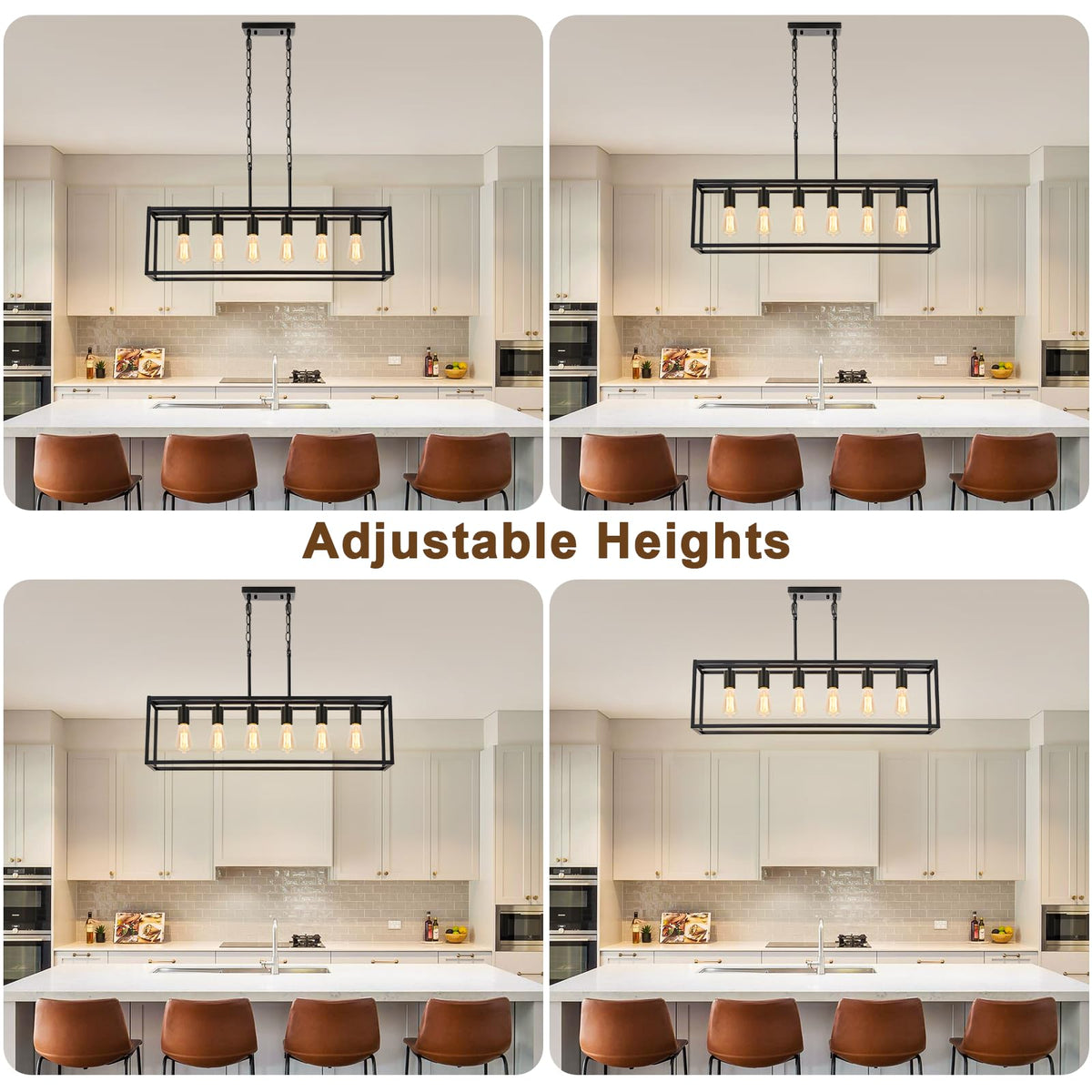 Boncoo kitchen island lighting suits dining rooms and kitchen spaces.