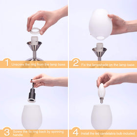 Boncoo included E12 bulb delivers warm 2700K light