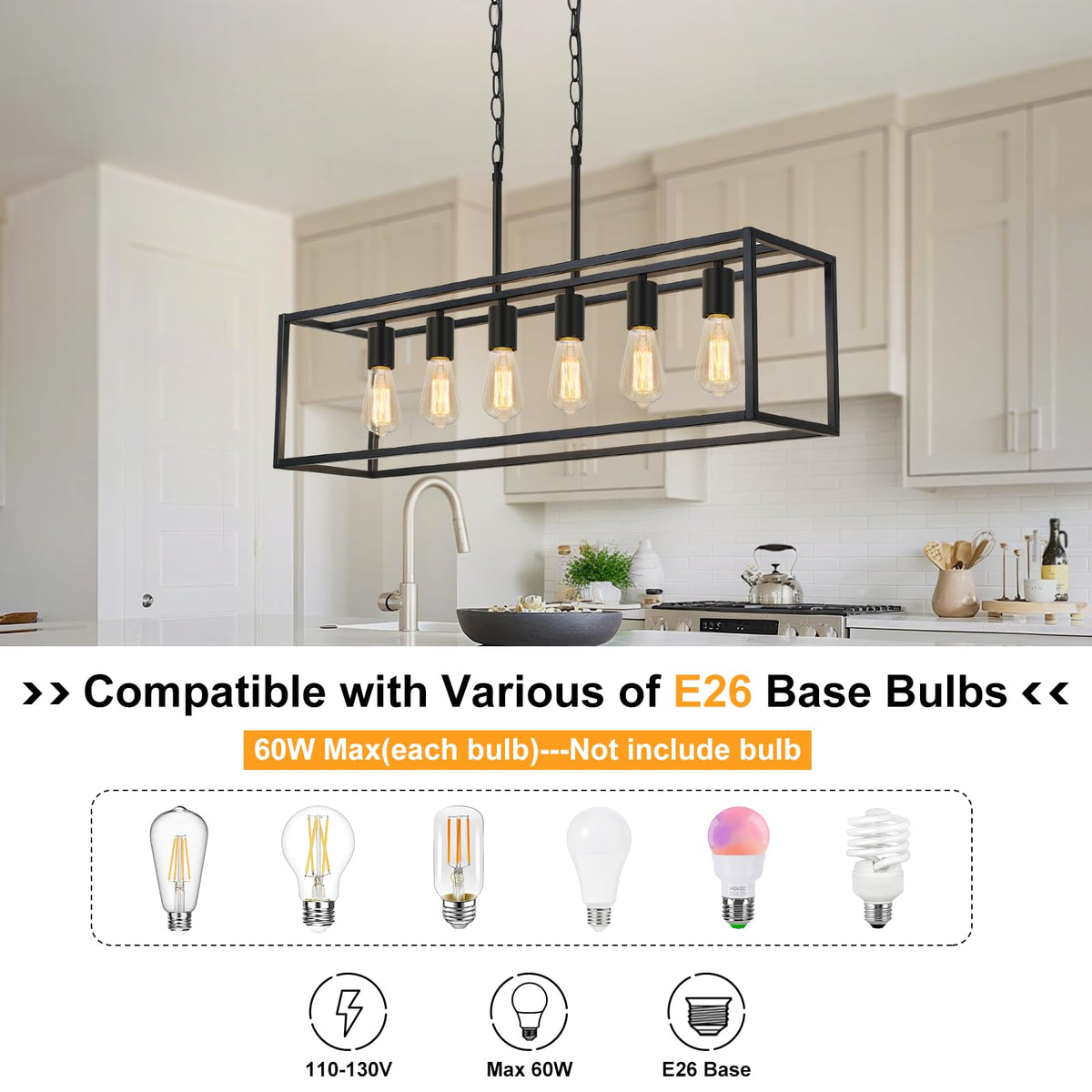 Boncoo square steel tubes convey clean lines for a contemporary look.