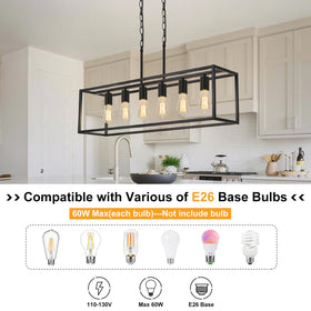 Boncoo square steel tubes convey clean lines for a contemporary look.