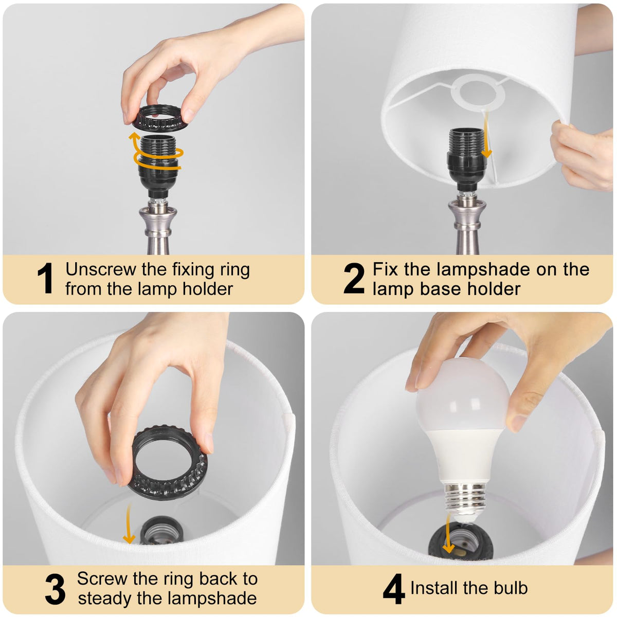 Boncoo table lamp bedside use allows one-tap brightness control