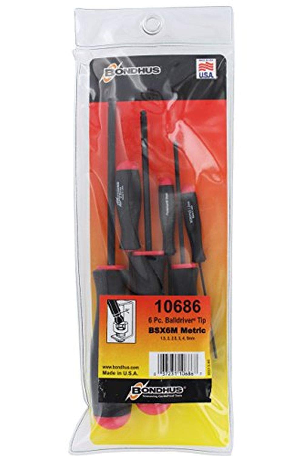 Bondhus 10686 balldriver ergonomic Comfort Grip handle provides steady control