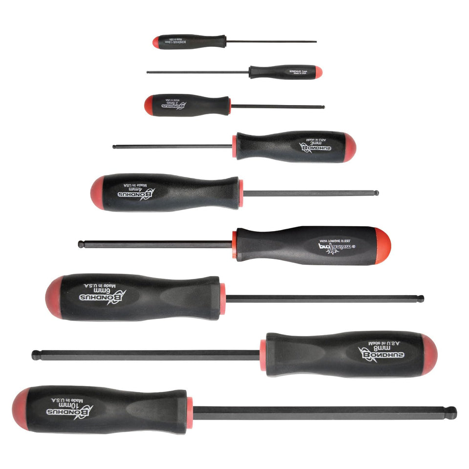 Bondhus 10699 set overview with ProGuard finish and grip.
