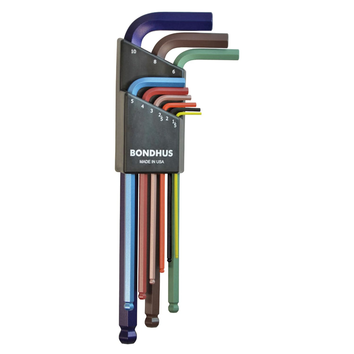Bondhus 69499 ball-end L-wrench set ColorGuard 1.5 mm for precise fastener work.