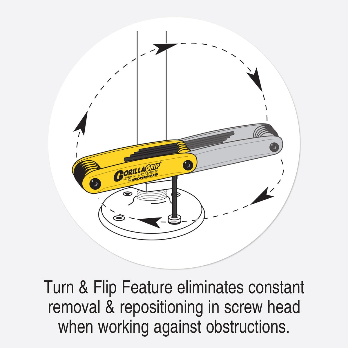 Bondhus Gorillagrip star tips cover T9 to T40 for various fasteners.