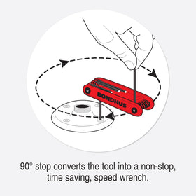 Bondhus Gorillagrip fold-up set demonstrates easy, space-saving organization in tight spaces.