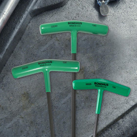 Bondhus molded stand keeps tools accessible on wall or bench.