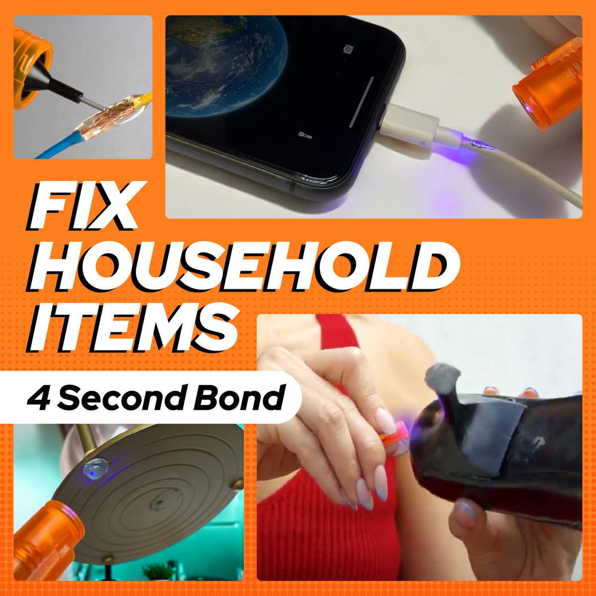 Bondic Pro UV resin kit liquid before cure enabling molding.