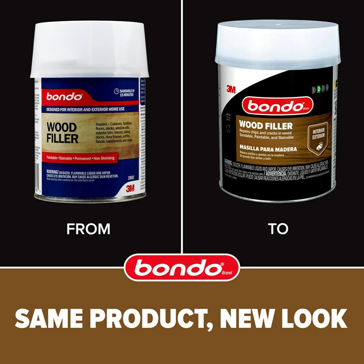 Bondo wood filler fast-curing set ensures quick repairs and minimal downtime.