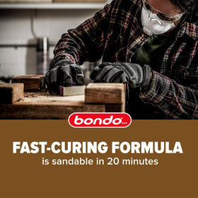 Bondo wood filler interior-exterior application suitable for furniture, doors, windows, decks.