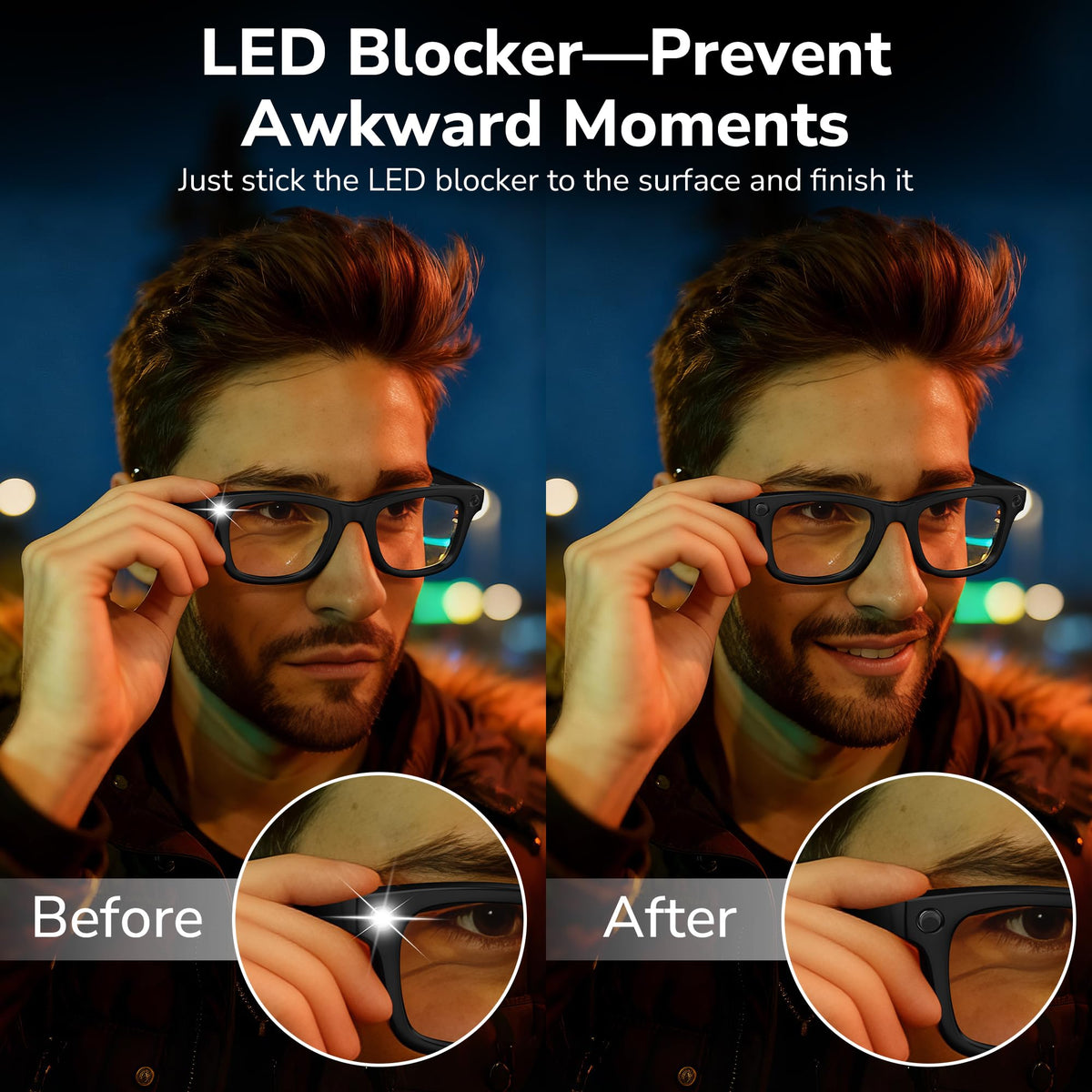 BonFook HiBloks 20-sticker packaging provides versatile LED coverage options
