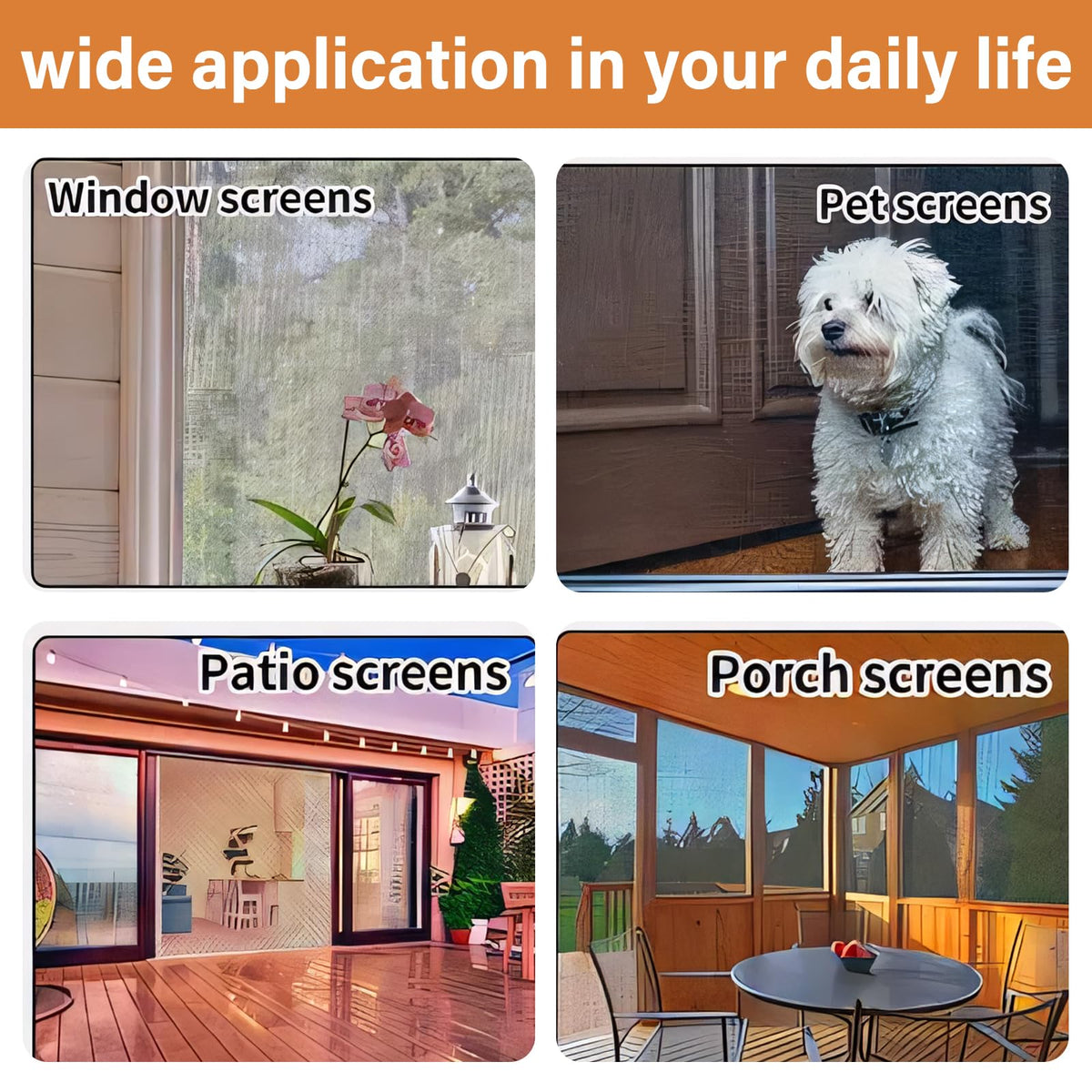BONLACES solution for pet-scratched screens to restore look