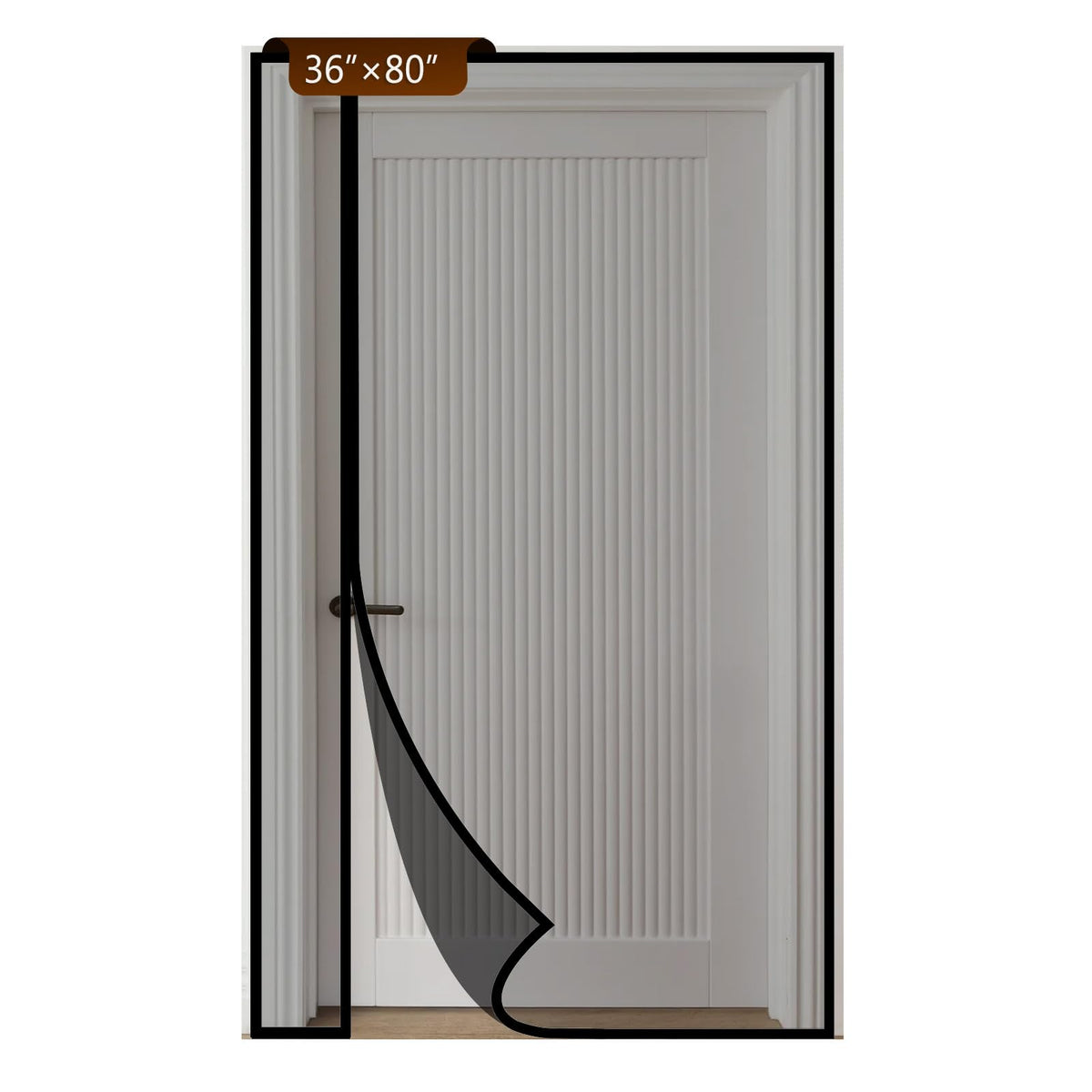 BONLACES reversible left-right opening screen door for easy door access