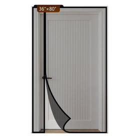 BONLACES reversible left-right opening screen door for easy door access