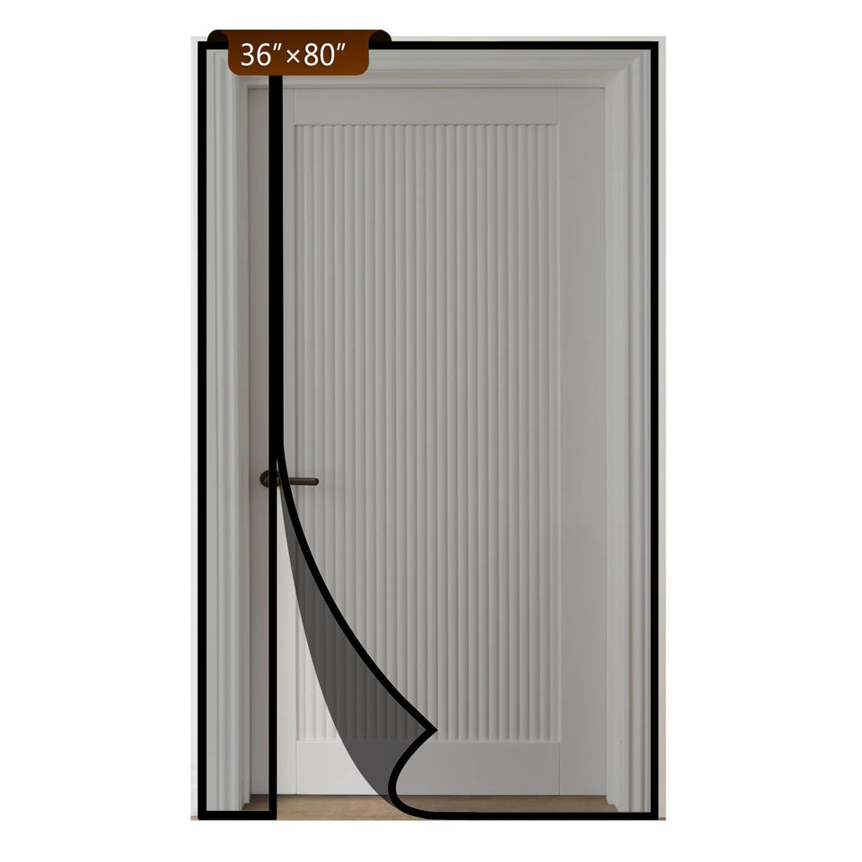 BONLACES reversible left-right opening screen door for easy door access
