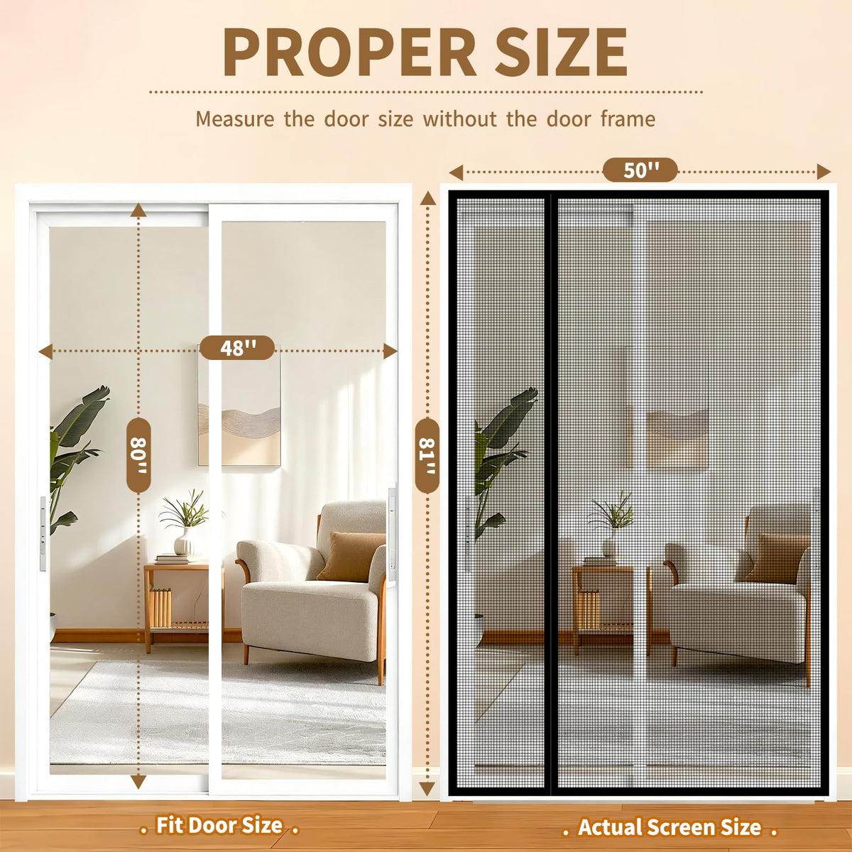 BONLACES windproof design keeps the door closed on breezy days