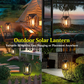 BONLION IP65 waterproof lantern withstands rain and snow for year-round use.
