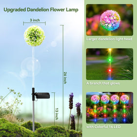 BONLION 16 LED color lights offer two modes for steady or flickering mood lighting.