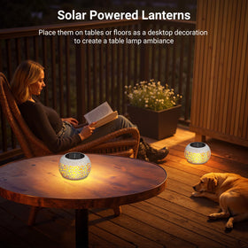 BONLION solar flame lantern auto on off simplifies outdoor setup.