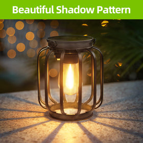BONLION Solar Hanging Lanterns IP65 waterproof design withstands rain for outdoor use.