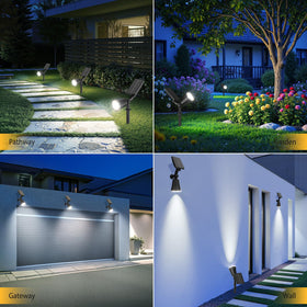 BONLION solar IP65 waterproof design withstands rain and snow