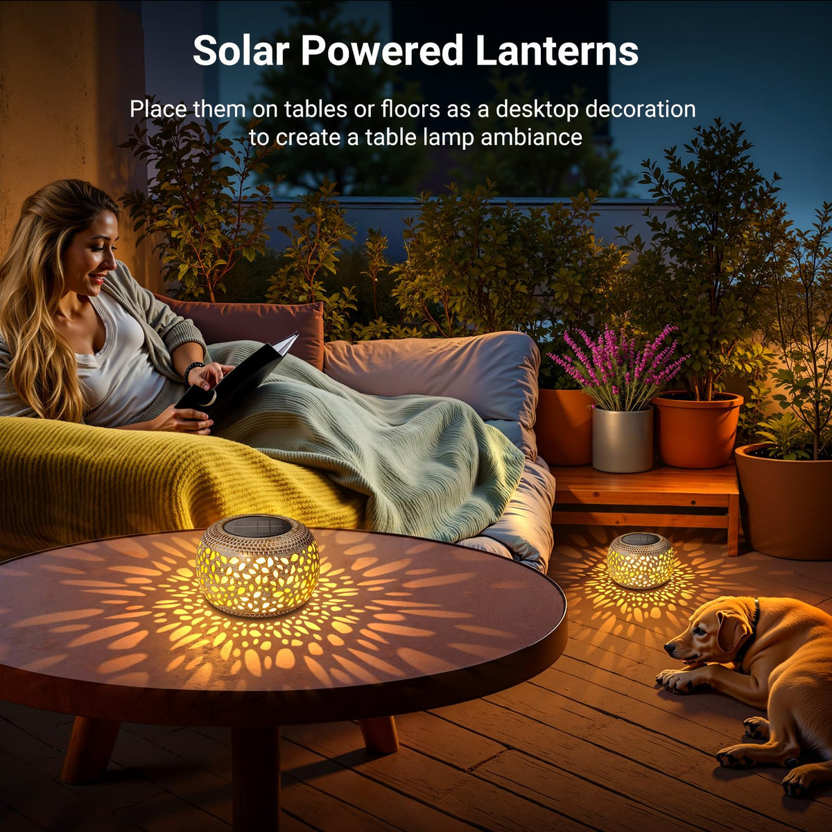 Bonlion solar lantern solar panel charging in bright sun