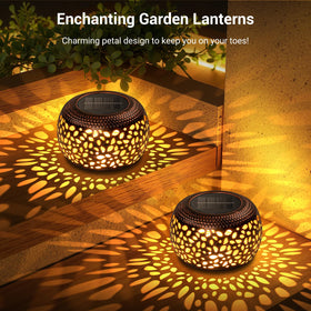 Bonlion solar lantern suitable for tabletop or patio placement