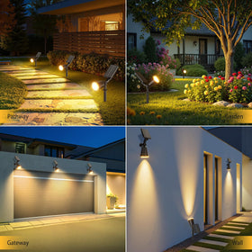 BONLION solar spot light waterproof design withstands harsh weather