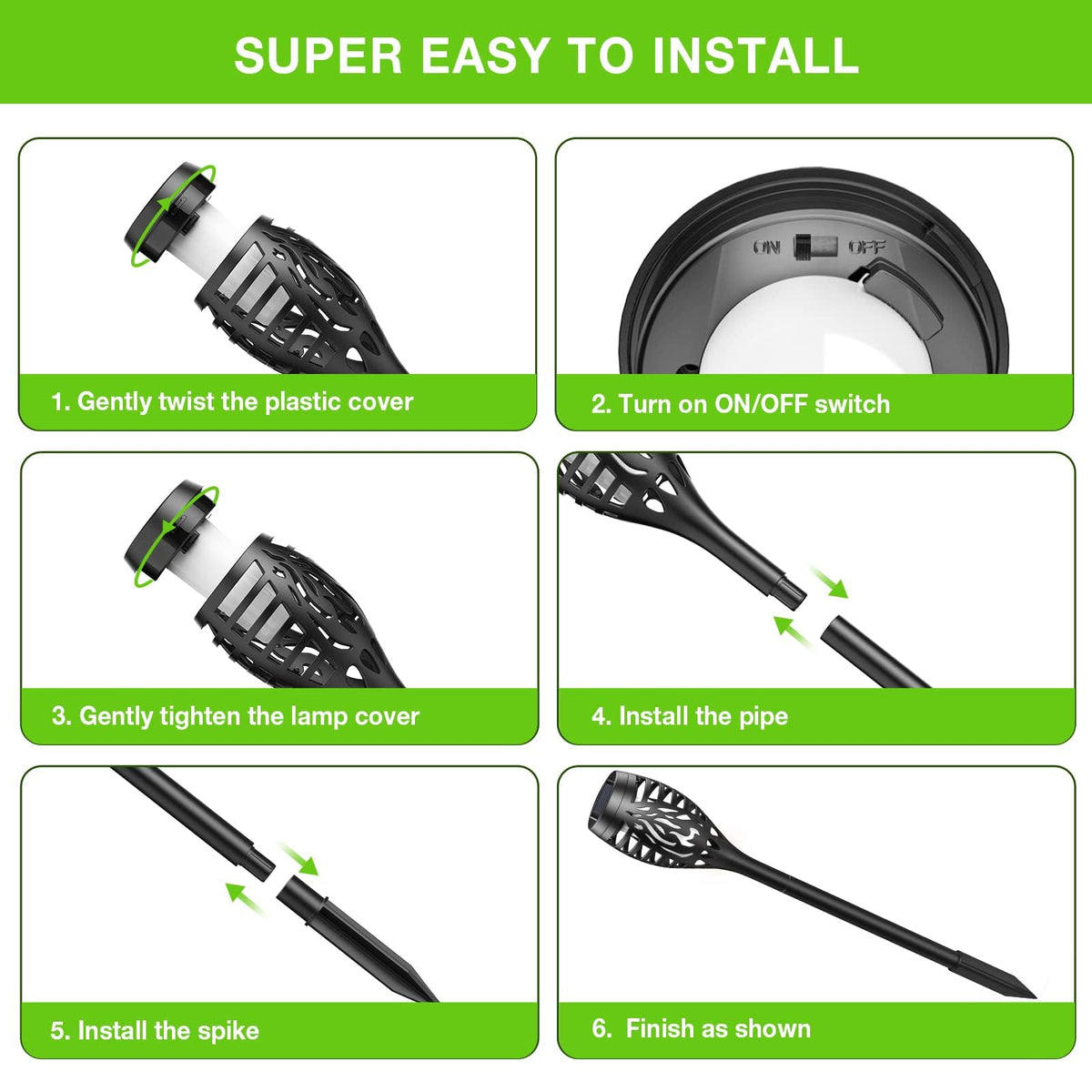 BONLION durable outdoor lighting enhances garden features after dark