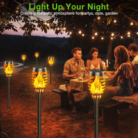 BONLION ground spike installation enables quick, wire-free outdoor lighting