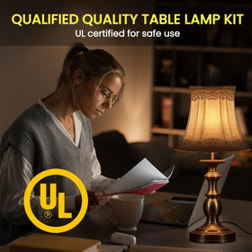 Bonlux lamp repair kit DIY base idea with found object base