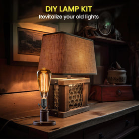 Bonlux lamp repair kit packaging and instructions for safe wiring