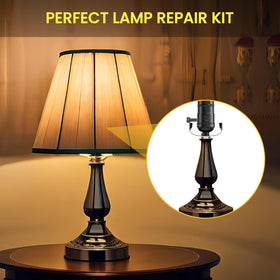 Bonlux lamp repair kit socket close-up highlighting 2-way E26 compatibility
