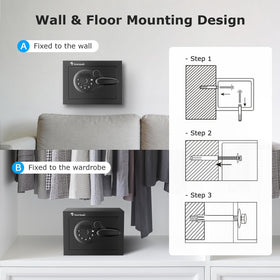 Compact dimensions of Bonsaii Safe Box fit in small spaces