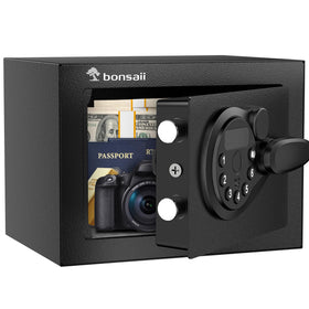 Package contents shown with Bonsaii Safe Box